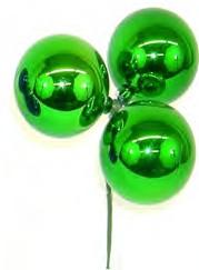 PLX3050 GREEN 50MM PLASTIC TRIPLE BALL PICK PK 36