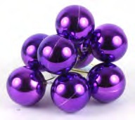 ZZZ2754 PURPLE 40MM PLASTIC SINGLE BALL PICK PK 48