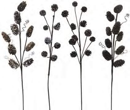 99104 ASST. PINE CONE SPRAY PK 24